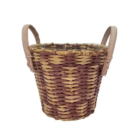 PLANTER Pot/Basket Wooven with Handles - Picture 1 of 14